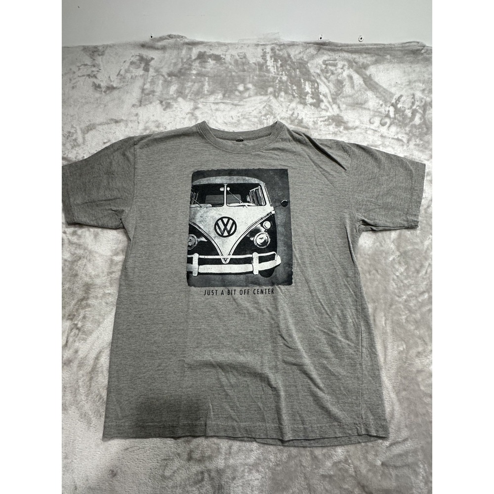 Newport Blue T-Shirt Men's Size Medium Gray Volkswagen Bus‎ Short Sleeve EUC